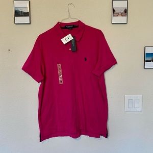 NWT XL Pink U.S Polo ASSN shirt